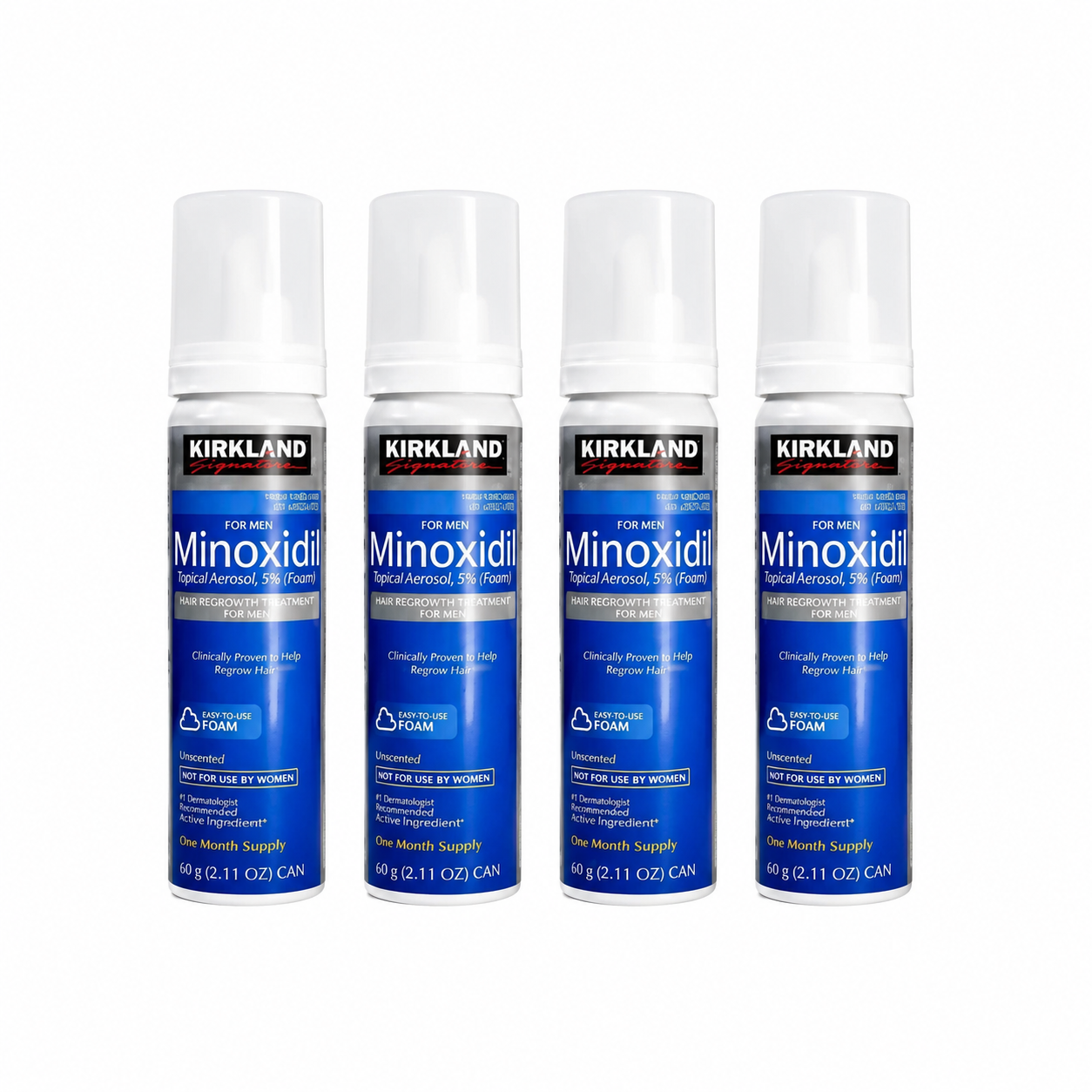 Kirkland 5% Minoxidil Foam – Men’s Hair Regrowth, 4 Month