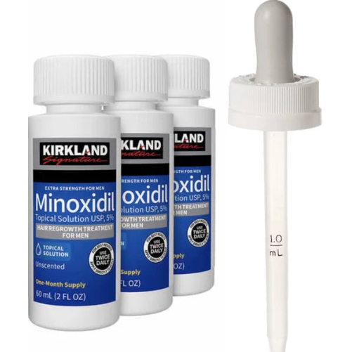 Kirkland 5% Minoxidil Hair Regrowth – Men’s 3 Month + Dropper