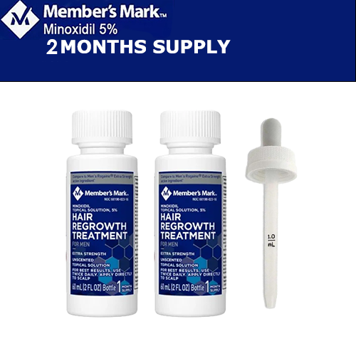 Members Mark 5% Minoxidil Hair Regrowth – Men’s 2 Month