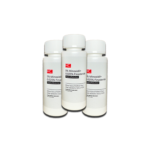 Healer's Finasteride 0.025% + Minoxidil 5% - 3 Months Supply