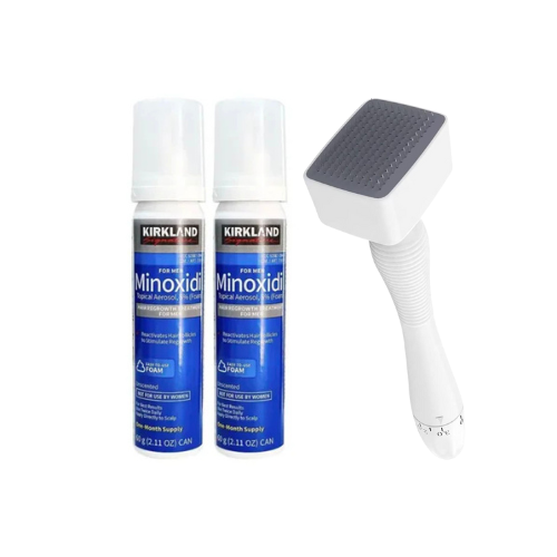 Kirkland Minoxidil Foam 2Month + 140 Pin Derma Stamp