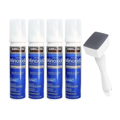 Kirkland Minoxidil Foam 4M + 140 Pin Derma Stamp