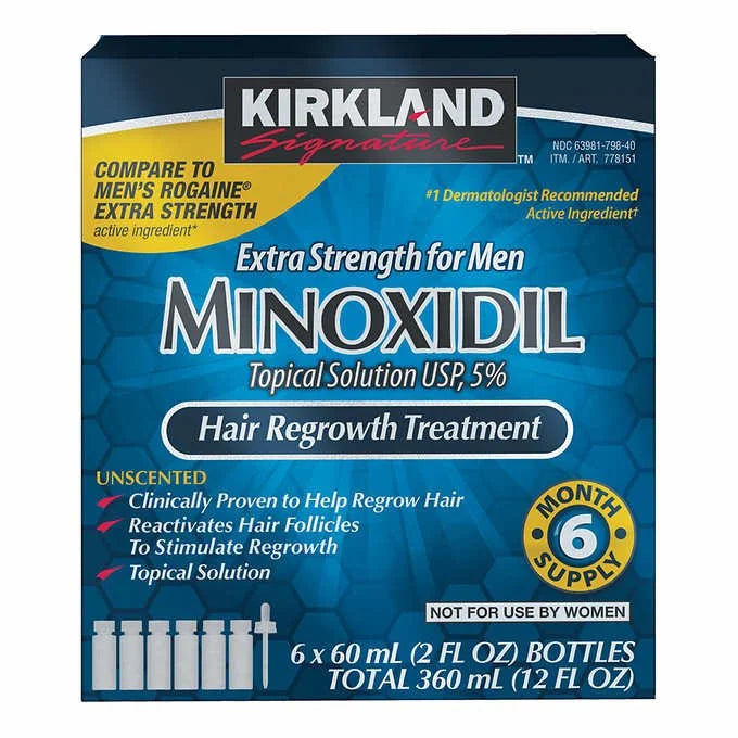 Kirkland 5% Minoxidil Hair Regrowth for Men – 6 Month