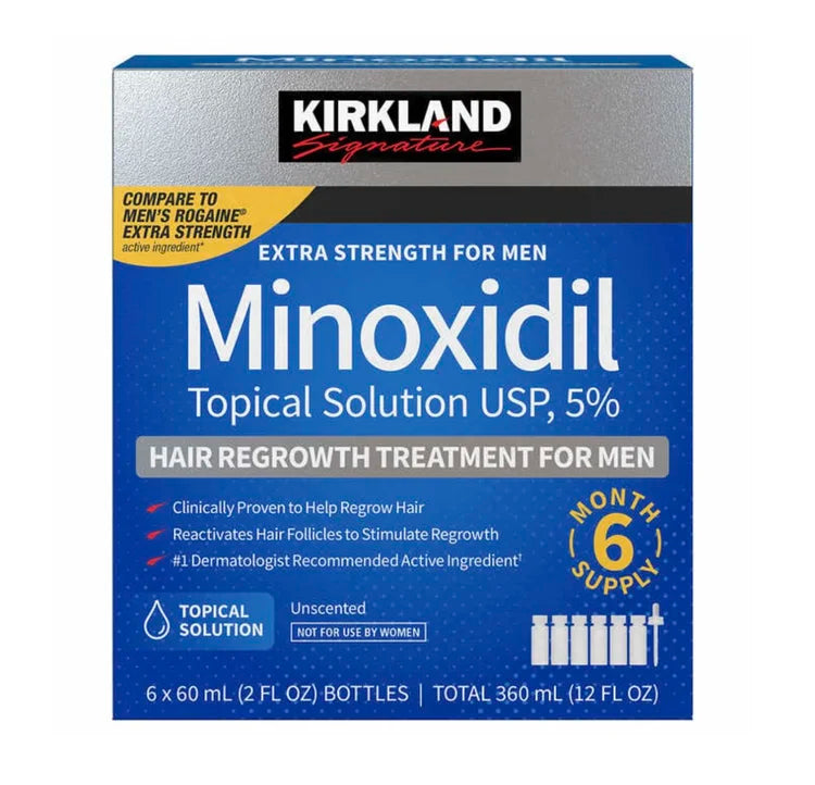 Kirkland 5% Minoxidil Hair Regrowth for Men – 6 Month