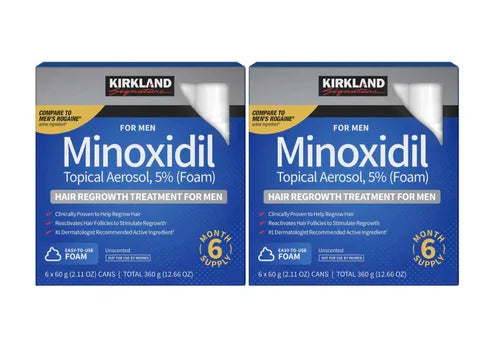 Kirkland 5% Minoxidil Foam – Men’s Hair Regrowth, 12 Month